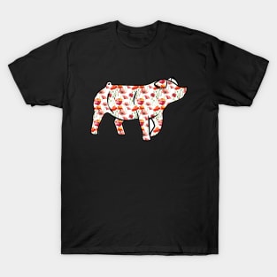 Watercolor Poppy Pig Silhouette 1 - NOT FOR RESALE WITHOUT PERMISSION T-Shirt
